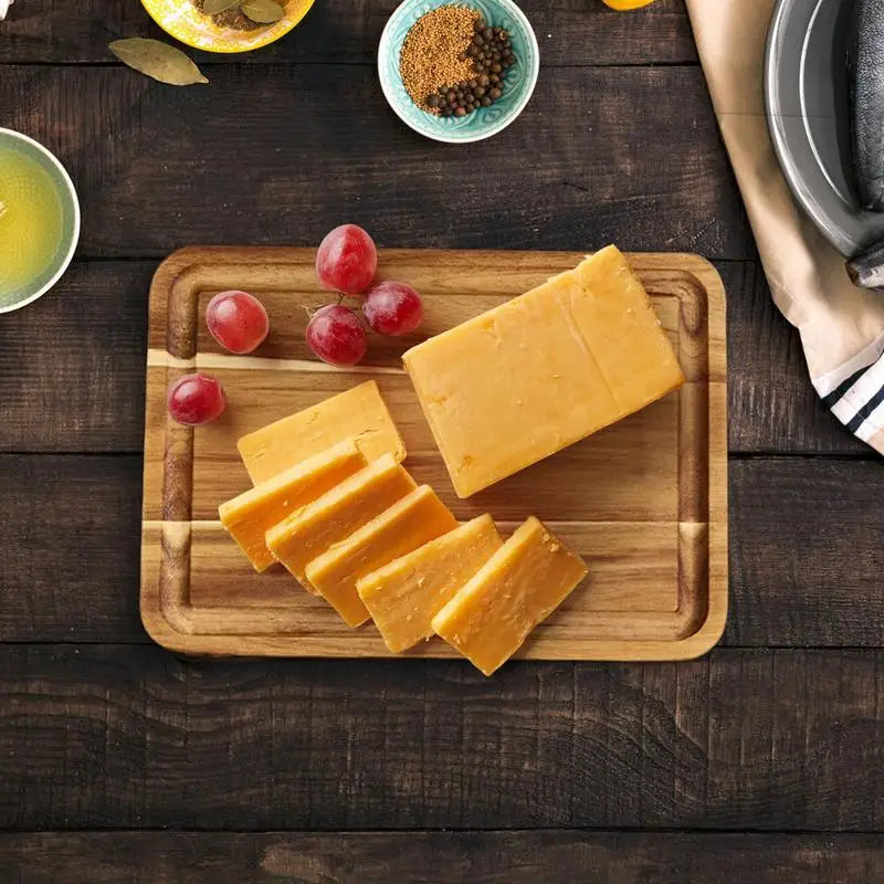 Durable Wood Cutting Board with Juice Grooves: A Versatile Kitchen Essential